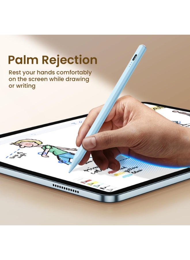 هيان 2026 أحدث قلم Stylus لـ iPad (2018-2025) -13 دقيقة شحن سريع مع حساسية الميل ورفض النخيل لـ iPad 11/10/9/8/7/6th Gen ، Air 7/6/5/4/3/M3/M2 ، Pro 13 "/12.9" /11" /M4 ، Mini 7/6/5th - Image 5